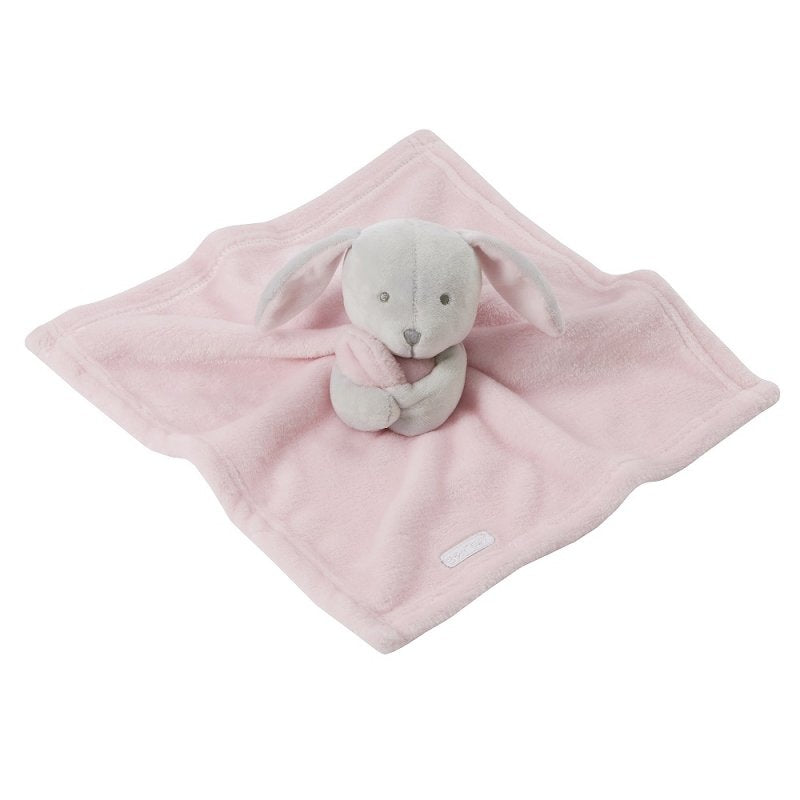 Beautiful Baby Girls Pink Bunny Comforter - Pink and Blue Hampers