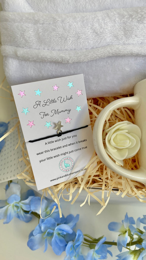 Gorgeous New Parents Baby Gift Hamper With Personalised Dressing Gown - Pink and Blue Hampers