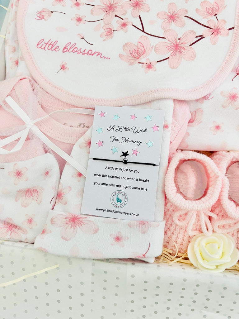 Little Blossom Baby Girl Gift Set - Pink and Blue Hampers