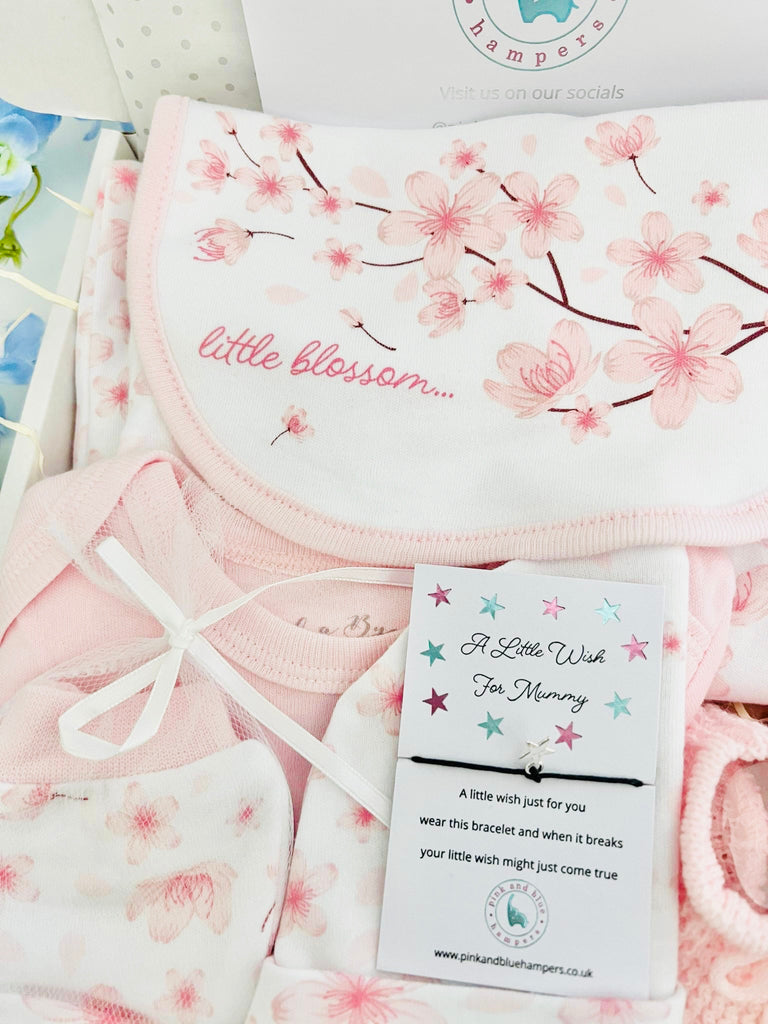 Little Blossom Baby Girl Gift Set - Pink and Blue Hampers