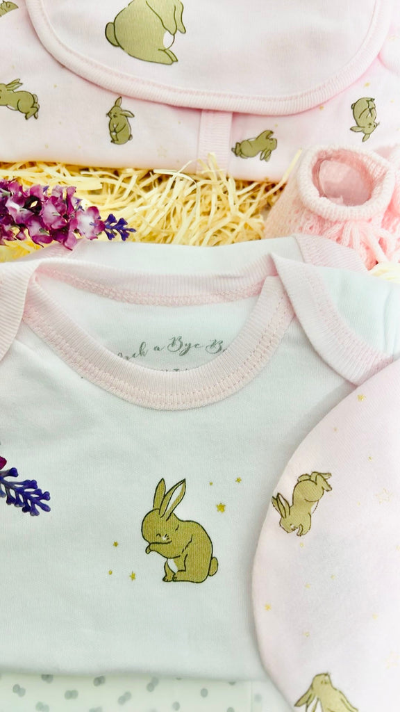 So Cute Bunny and Stars Baby Gift Set - Pink and Blue Hampers