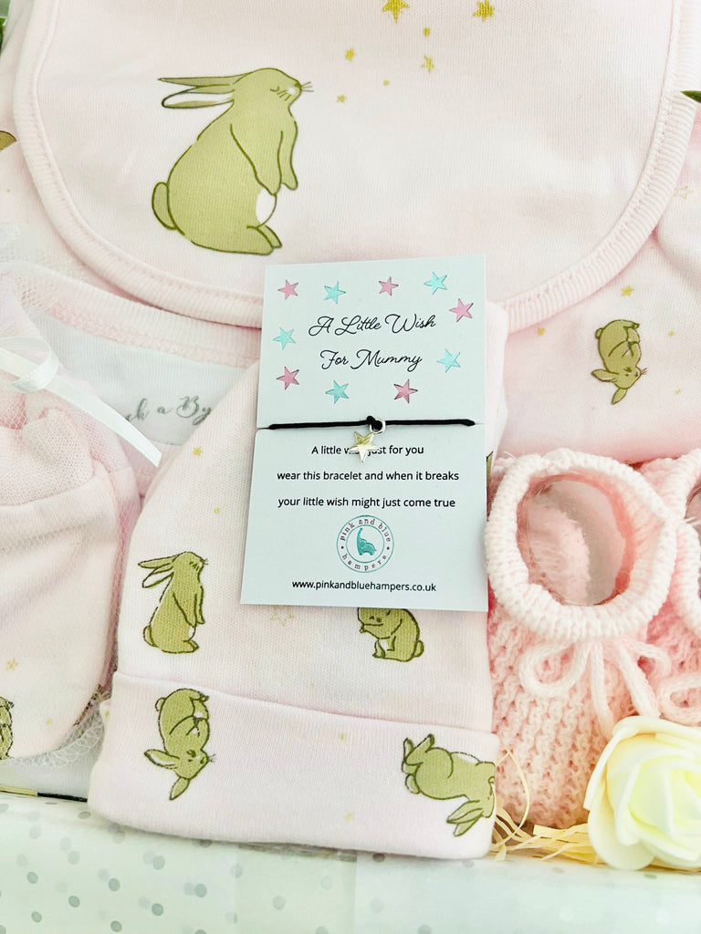 So Cute Bunny and Stars Baby Gift Set - Pink and Blue Hampers