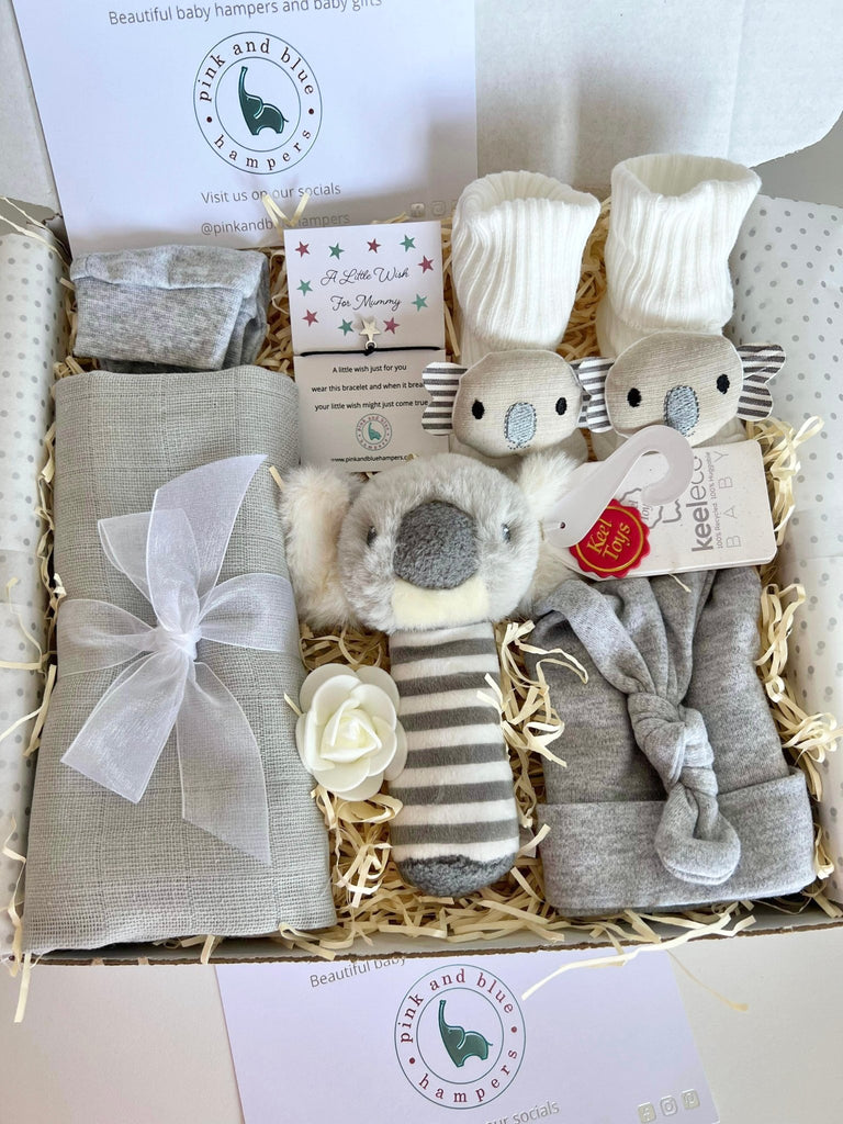 Super Cute Koala Themed Baby Gift Hamper - Pink and Blue Hampers